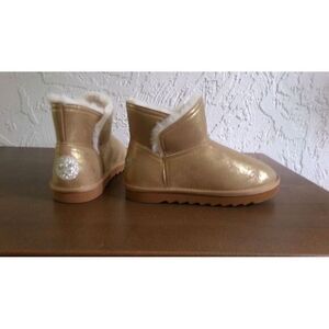 Sugar & Jade Girls Maya Chalet‎ Boots Chestnut Size Youth 8 Slip on NEW